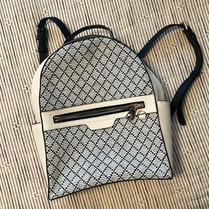Henri Bendel Backpack. White & black. Excellent condition!